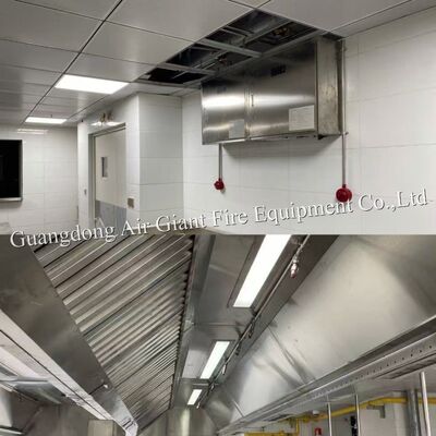 Qualidade  Double Bottles Automatic Protection Restaurant Hood Fire Suppression System For Hotel Fire Fight Fábrica