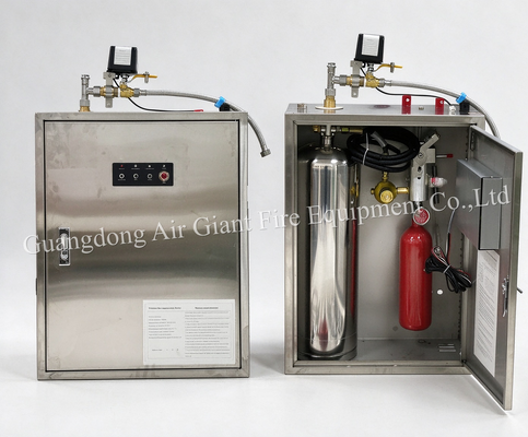 Qualidade  Single Bottle Fully Automatic Commercial Kitchen Fire Suppression System Fábrica
