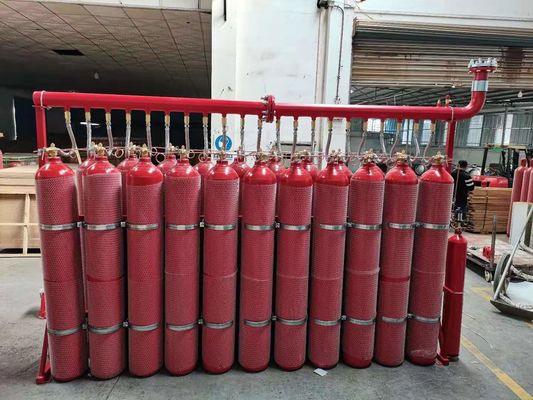 Sistema de supressão inerte 20MPa do gás da inundação IG 55 incluidos Argonite
