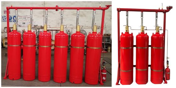 Sistema de supressão 40L do fogo da C.C. 24V 1.6A FM200 70L 100L 120L