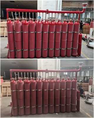sistema de supressão do fogo do gás inerte de 80Ltr Inergen IG541 para a câmara surda