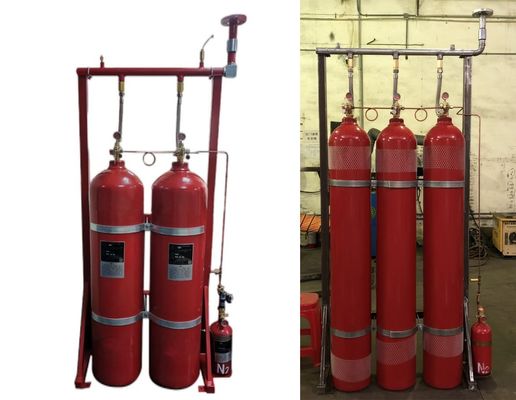 tempo de pulverização 120s do sistema de supressão do fogo do gás inerte de 80Ltr IG541
