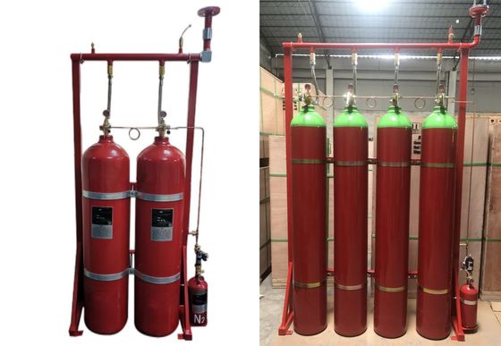 sistema de supressão do fogo do gás inerte de 80Ltr IG 541 para a sala da telecomunicação