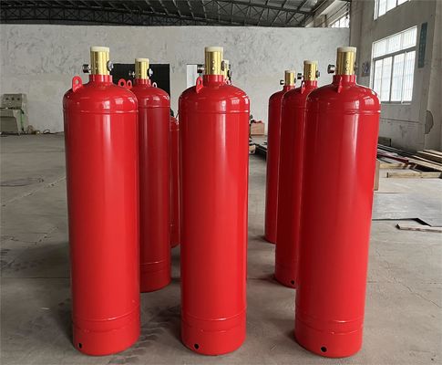 O sistema de supressão Novec do fogo 1230 cilindros intoxica 4.2MPa na sala de armazenamento