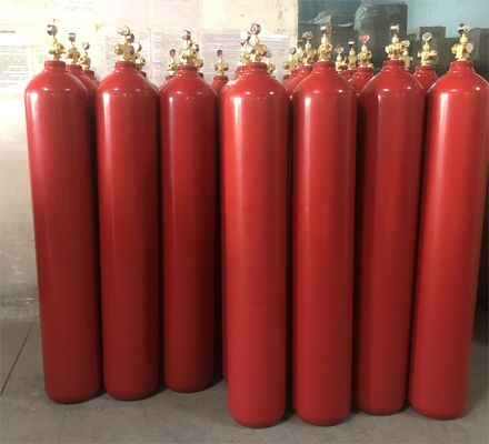 Os cilindros de gás do nitrogênio IG100 Argonite ateiam fogo - ao sistema extinguindo 80L 140L
