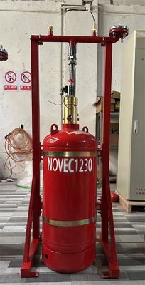 40L Sistema de supressão de incêndio de inundação fechada Novec 1230 sem poluição para sala de armazenamento