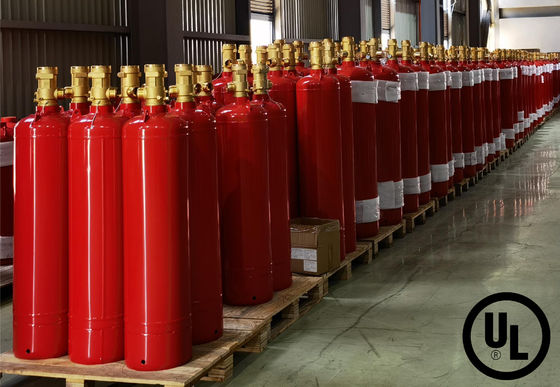 UL Sistema de supressão de incêndio FM200 isolado Sem resíduos na sala de telecomunicações