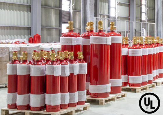 Sistema de extinção de incêndio vermelho para câmara anecóica HFC227ea não corrosivo
