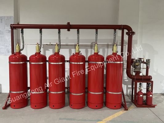 Sistema de supressão de incêndio não condutor HFC227ea para sala de baterias