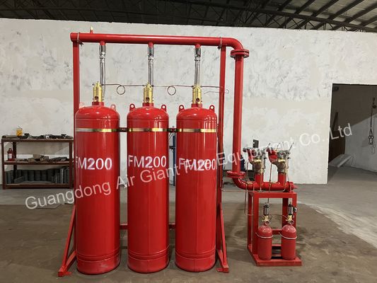 Sistema de supressão de incêndio FM200 de inundação fechada sem resíduos para museu