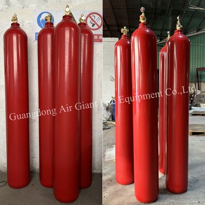 Fábrica de Gás Inerte de Guangzhou Argão IG55 IG100 IG541 cilindro do sistema de extinção de incêndio