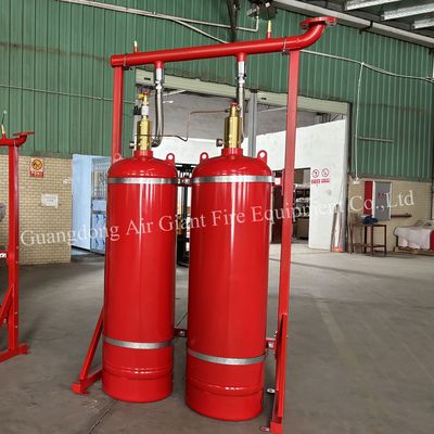 Sistema de supressão de incêndio HFC227ea de inundação fechada sem poluição para sala de armazenamento