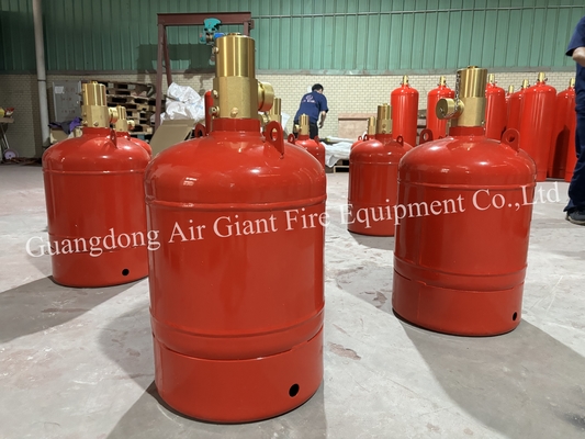 FM200 cilindro extintor de incêndio aço vermelho de carbono 4.2MPa 2.5MPa