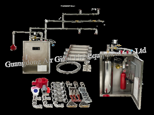 SISTEMA AUTOMÁTICO DE SUPRESSÃO DE INCÊNDIO PARA COZINHA COM UM CILINDRO