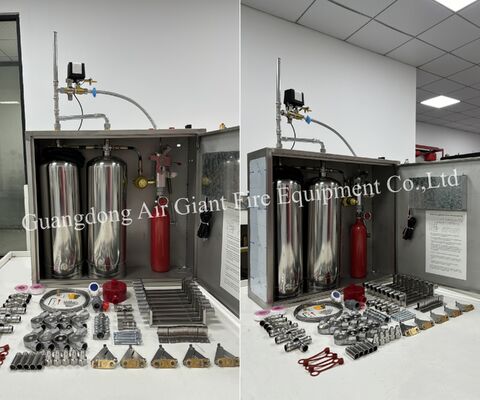 Sistema de Dispositivo de Supressão de Incêndio de Cozinha para Combate a Incêndios em Restaurantes e Hotéis com Agente Extintor Especial para Cozinha